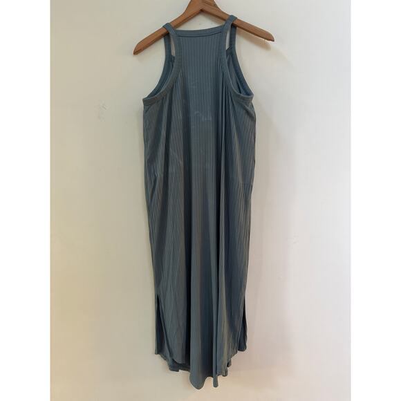 SheBird The Cami Shapewear Midi Tank Dress Built in Padded Bra Ribbed Athletic - Picture 3 of 4